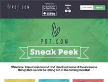 Tablet Screenshot of pot.com